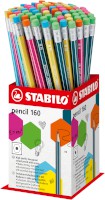 Sechskant-Schulbleistift mit Radierer STABILO® pencil 160, 72 Teile