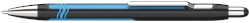 Kugelschreiber Epsilon, Druckmechanik, XB, blau, Schaftfarbe: schwarz/cyan