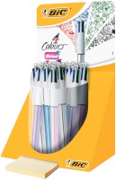 4-Farb-Druckkugelschreiber BIC® 4 Colours® Shine, 0,4 mm, sort.Tubo-Display 20St