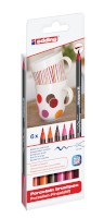 Porzellan-Pinselstift edding 4200 "Warm Colour" in 6er Packung