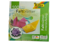 Falt-Blätter 20 x 20 cm für Origami in intensiven Farben