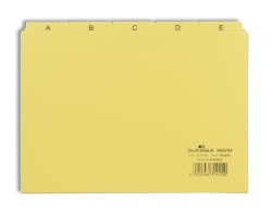Leitregister A-Z, Kunststoff, DIN A5 quer, gelb