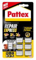 Pattex® Repair Express Powerknete, Praktische Portionen, 6 x 5g auf Blisterkarte