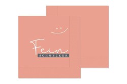 Serviette Feinschmecker 33x33 cm 20 Stück rosa