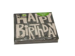 Serviette "Funny Birthday" By Nature 33 x 33 cm 20er Packung