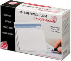 Briefumschlag Professional, C5, weiß,  FSC®, 100 Stück
