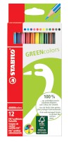 FSC®-zertifizierter Buntstift STABILO® GREENcolors, Kartonetui mit 12 Stiften