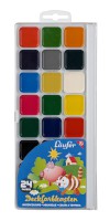 Farbkasten Läufer Deckfarbkasten, Wasserfarbkasten mit 24 Farben