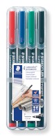 Feinschreiber Universalstift Lumocolor permanent, STAEDTLER Box mit 4 Farben