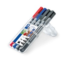Lumocolor® duo, nachfüllbar, STAEDTLER Box mit 4 Stiften