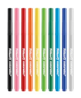Fasermaler Colorella Brushpen, 10 Farben, 0,8 - 8 mm, farbig sortiert