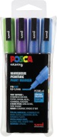 Marker UNI POSCA PC-3M, 0,9-1,3, sortiert Glitter, 4er Set