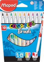 Pinselfilzstift ColorPeps Brush, farbig sortiert, 10 Stück in Blisterschachtel