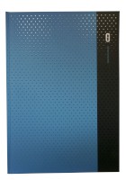 Notizbuch Diorama blau; DIN A4; kariert; Kladde mit: 80 Blatt