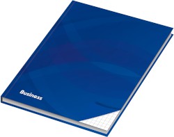 Kladde / Notizbuch "Business blau", DIN A4, kariert, 96 Blatt