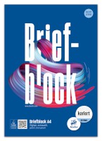 Notizblock Briefblock Style, 2-fach, 70 g/qm, A4, kariert, 50 Blatt