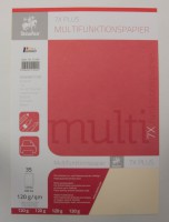 Multifunktionspapier 7X Colors, DIN A4, 80 g/qm, creme, 50 Blatt