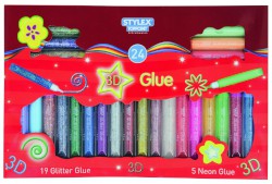 Glitter Glue 24 Stück mehrfarbig