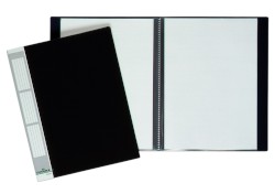 Sichtbücher DURALOOK® schwarz, Ausführung: 20 Sichthüllen, Rücken: 17 mm