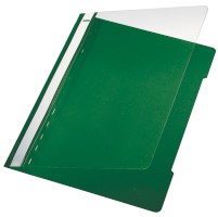 Hefter Standard, A4, langes Beschriftungsfeld, PVC, grün