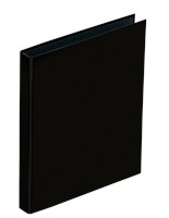 Ringbuch A4 Basic schwarz mit 2-Bügel-Mechanik und Niederhalter
