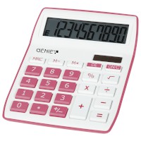 Tischrechner 840P weiß-pink ; LC-Display: 10-stellig
