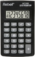 Taschenrechner  HC108 schwarz; LC-Display: 8-stellig; B x H x T mm: 114 x 69 x 18 mm;