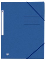 Oxford Top File + A4 Eckspanner mit Gummizugverschluss ohne Einschlagklappen blau