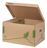 Archiv Container ECO, mit Deckel, Karton, naturbraun