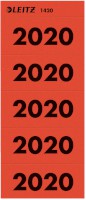 Inhaltsschild 2020, selbstklebend, 100 Stück, rot