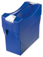 Hängemappenbox SWING-PLUS mit Deckel, für 20 Hängemappen, blau