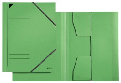 Eckspannermappe, A4, Füllhöhe 350 Blatt, Primärkarton, grün