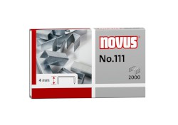 Heftklammer für Büroheftgerät NOVUS Nr. 111, Stahldraht, verzinkt, 2000 Klammern