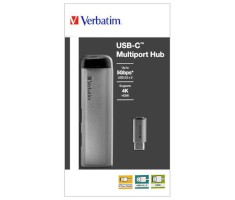 USB-C-HUB silber, Ausführung: 2x USB 3.0/HDMI 4K, Maße mm: