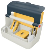 Mobile Aufbewahrungsbox Cosy, ABS-Kunststoff, hellgrau/grau