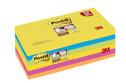 Haftnotiz Super Sticky Notes Promotion,76x76mm, 5 Farben, 90Bl