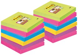 Haftnotiz Super Sticky Notes,76x76mm, 12x90Bl