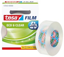 Klebefilm tesafilm® Eco & Clear, unsichtbar, Bandgröße (L x B): 33 m x 19 mm