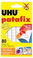 UHU patafix Original, wieder ablösbar, weiß, 80 Stück