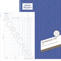 Formularbuch für Einkauf & Verkauf, Format: DIN A4, Beschreibung: Inventurbuch, 50 Originale, mikroperforiert