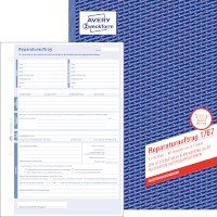 Allgemeiner Reparaturauftrag, 1. und 2. Blatt bedruckt, SD, DIN A4, 2x40 Blatt
