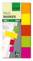 Haftmarker Neon 5 Streifen: 50 x 20 mm, Ausführung: Papier
