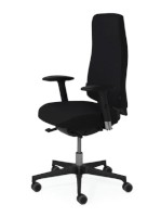 Bürodrehstuhl New Vega 2 schwarz; Ausführung: mit Armlehnen;