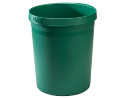 Papierkorb GRIP KARMA, 18 Liter, rund, 80-100% Recyclingmaterial, öko-grün