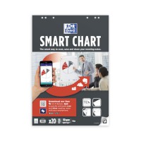 Oxford Smart Chart selbstklebender Flipchartblock 68x98 blanko 20Bl. 90g App