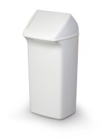 Abfallbehälter DURABIN FLIP 40, rechteckig, 40l, weiß
