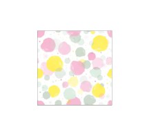 Serviette "Splash Dots Pastel" 25 x 25 cm 20er Packung