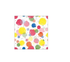 Serviette "Splash Dots" 25 x 25 cm 20er Packung