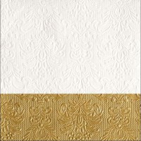 Serviette Elegance "Dip Gold" 33 x 33 cm 15er Packung
