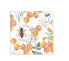 Serviette "Honeycomb" 33 x 33 cm 20er Packung